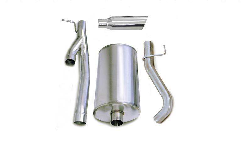 Corsa 2003-2006 Chevrolet Silverado Crew Cab/Short Bed 2500 6.0L V8 Polished Sport Cat-Back Exhaust - 24296