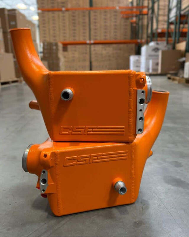 CSF 2014+ BMW X5M (F95) / X6M (F96) / XM (G09) Charge-Air-Cooler - Fire Orange Matte - 8315FOM