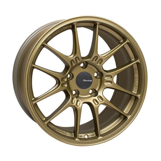 Enkei GTC02 18x9.5 5x120 45mm Offset 72.5mm Bore Titanium Gold Wheel - 534-895-1245GG