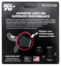 Load image into Gallery viewer, K&amp;N Universal Rubber Filter Round Tapered 6in Flange ID x 7.5in Base OD x 5.25in Top OD x 8in Height - RU-3101HBK