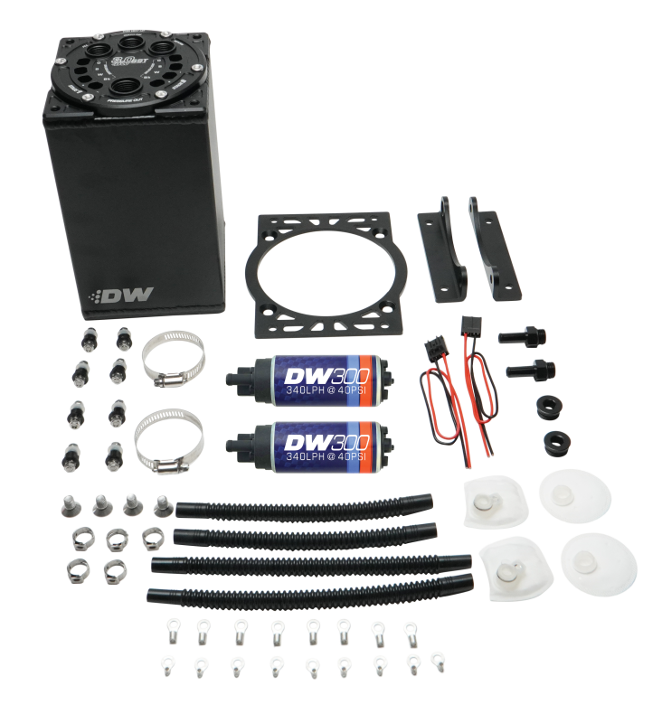 DeatschWerks 3.0L Staged Surge Tank w/ DW300 Fuel Pumps - 6-301-30ST