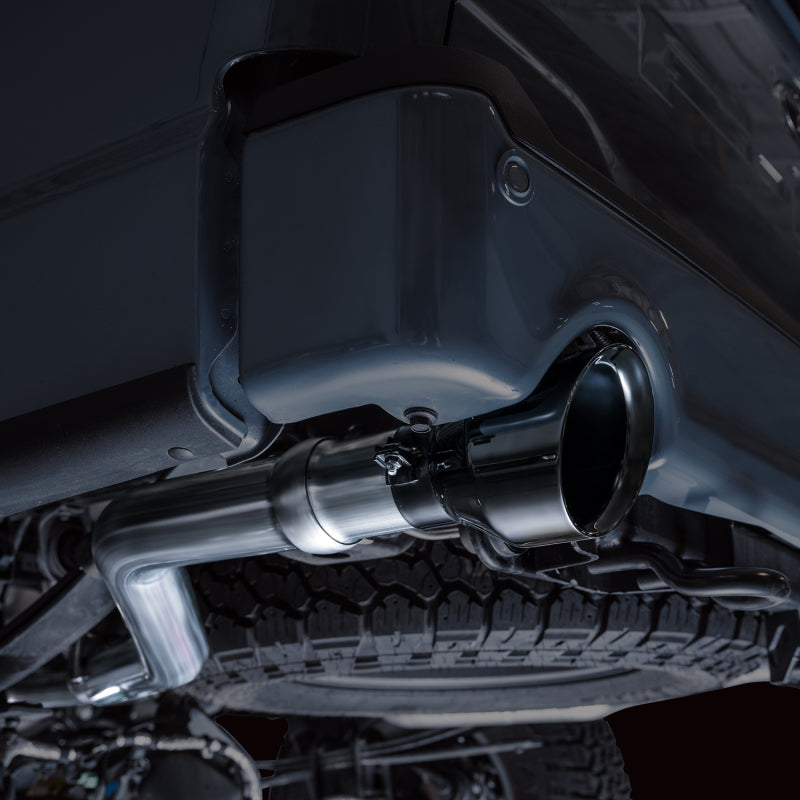 AWE Tuning 2021+ Ford F-150 Tremor (w/ Bumper Cutouts) 0FG Resonated Cat-Back - Diamond Black Tips - 3015-33402