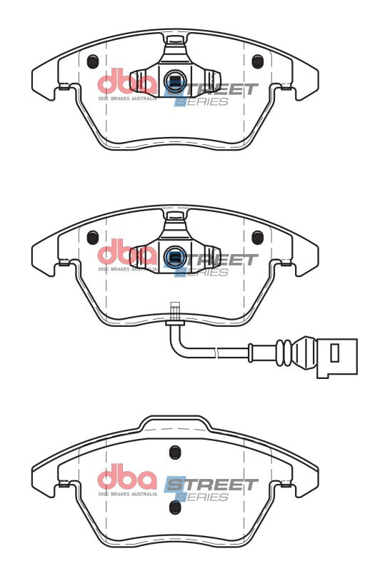 DBA 06-13 Volkswagen GTI (MkV/MkVI) Street Series Front Brake Pads - DB1849SS