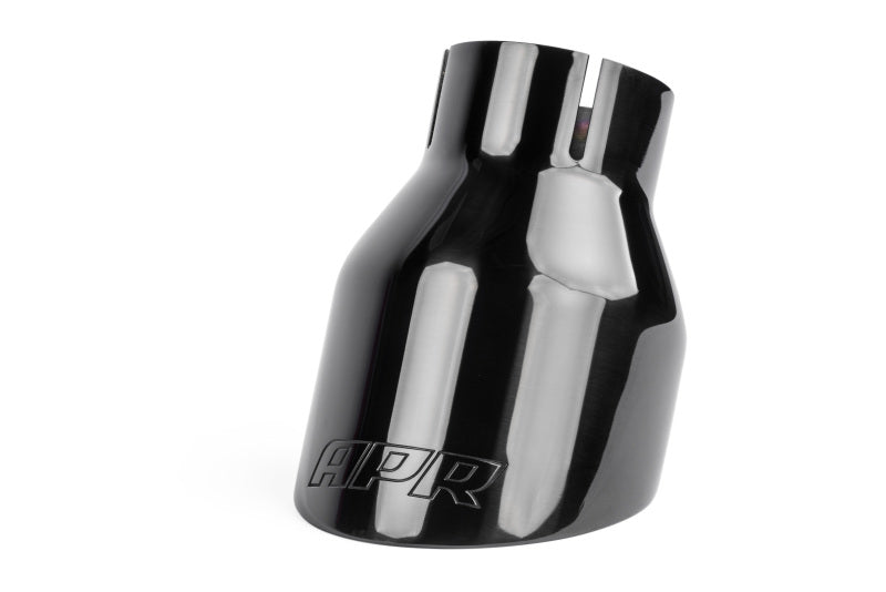 APR Double-Walled 4in Slash-Cut Tips - Polished Diamond Black - Set of 2 - TPK0003