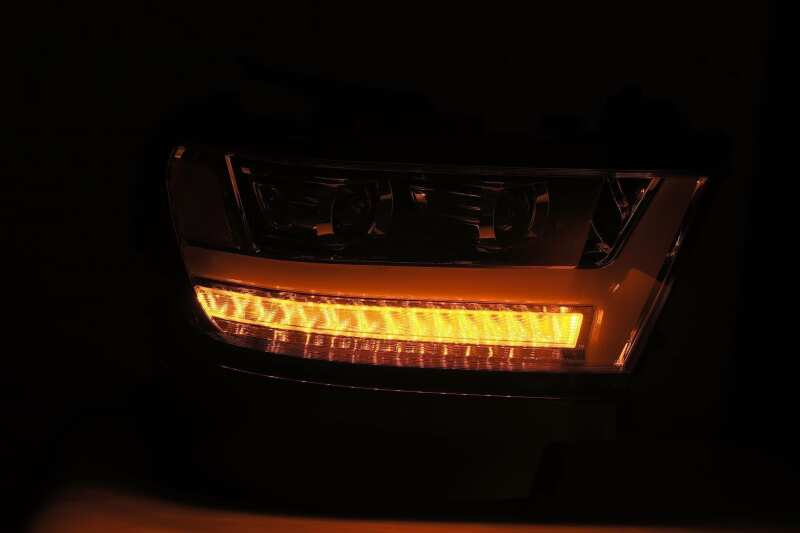 AlphaRex 19-20 Ram 1500HD PRO-Series Proj Headlight Plnk Styl Chrm w/Activ Light/Seq Signal/Plnk DRL - 880514
