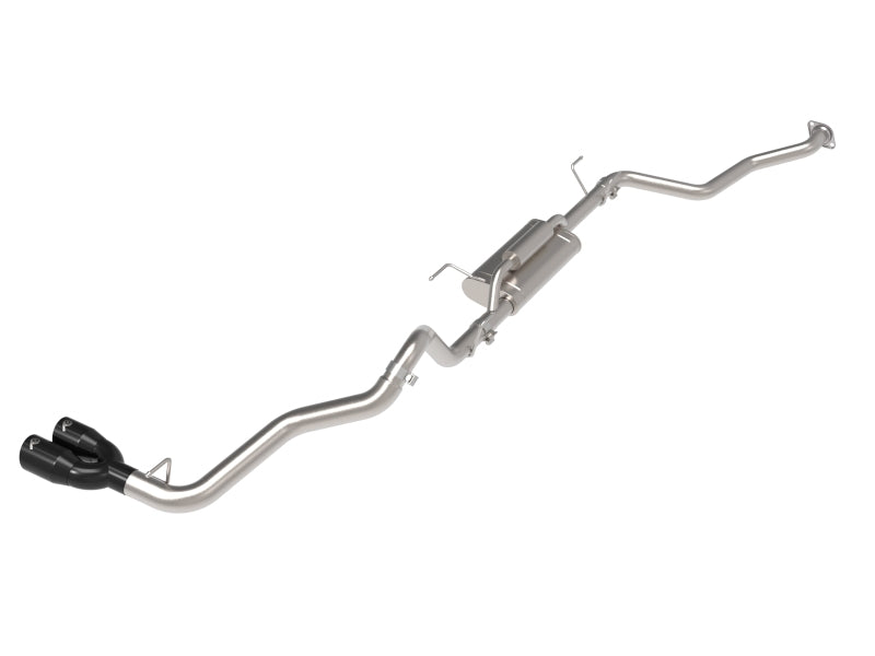 aFe 24-25 Toyota Tacoma L4-2.4L (t) Vulcan Series 2.5in to 3in Cat-Back w/ Black Tip - 49-36078-B