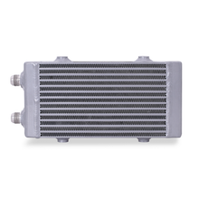 Load image into Gallery viewer, Mishimoto Universal Small Bar and Plate Dual Pass Silver Oil Cooler - MMOC-DP-SSL