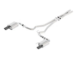 Borla Atak S Cat-Back 15-17 Ford Mustang GT 5.0L V8 MT/AT 2.5in pipe 4in tip (Black Chrome) - 140591BC