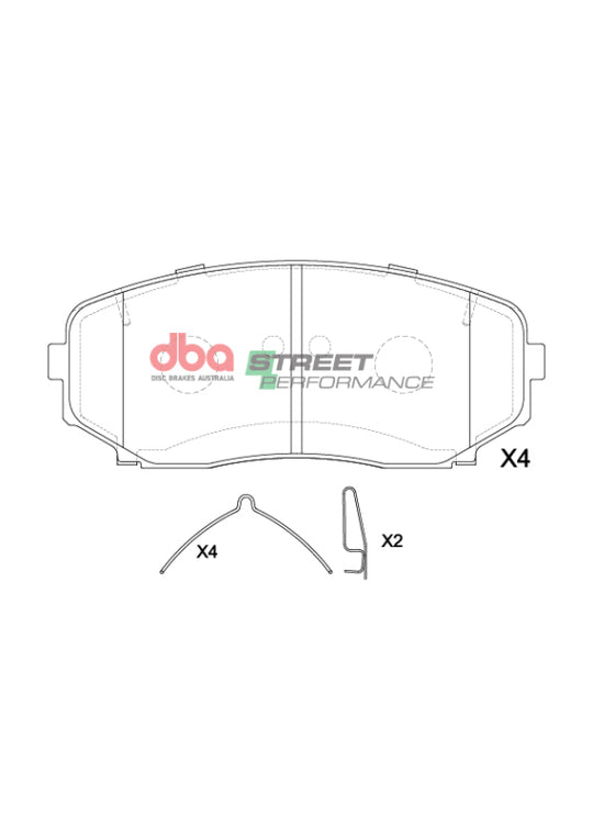 DBA 2018+ Mitsubishi Eclipse Cross SP Performance Front Brake Pads - DB15252SP