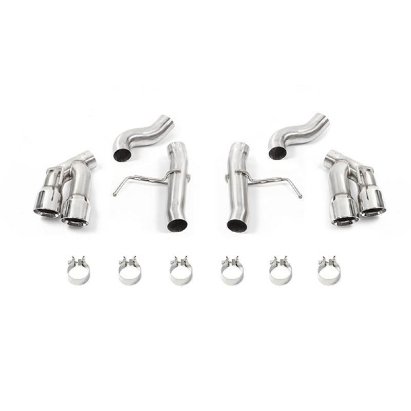 Mishimoto 2016+ Chevrolet Camaro Quad-Tip Race Axle-Back Exhaust w/ Polished Tips - MMEXH-CAM8-16AQTRP