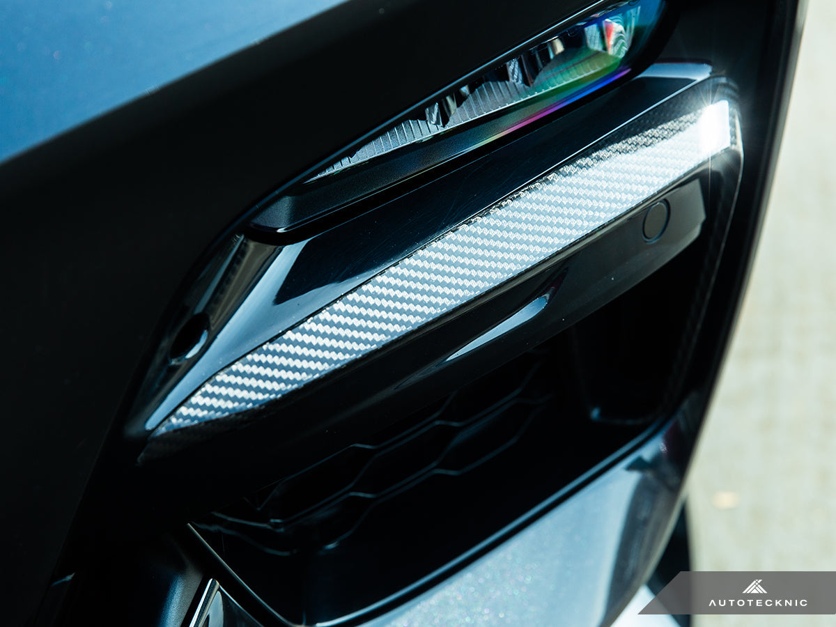 AutoTecknic Carbon Fiber Front Bumper Trim Set - BMW G01 X3 | G02 X4 M40I Pre-LCI