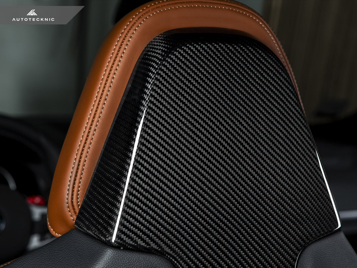 AutoTecknic Dry Carbon Seat Back Cover Set - BMW F97 X3M | F98 X4M