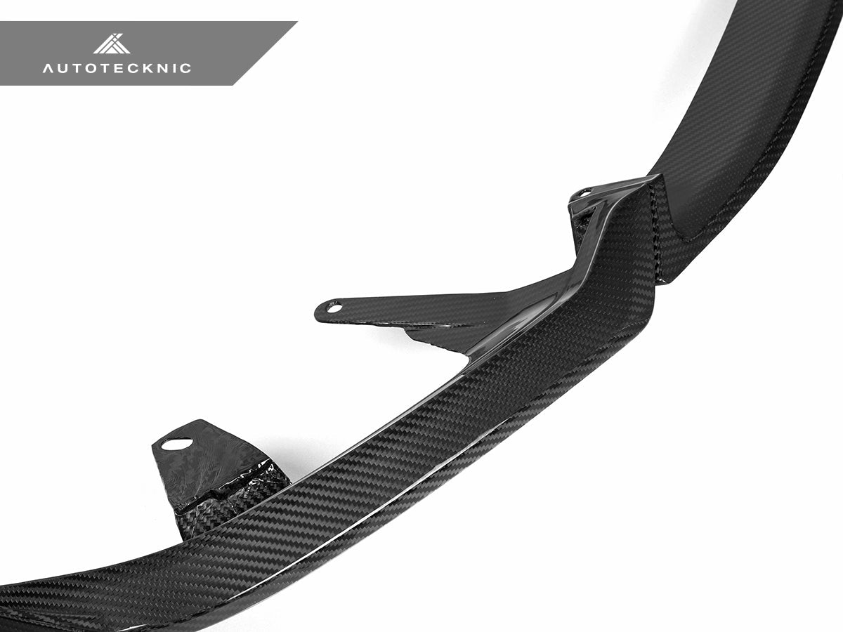 AutoTecknic Dry Carbon Front Lip Splitter Set - BMW G60 5-Series