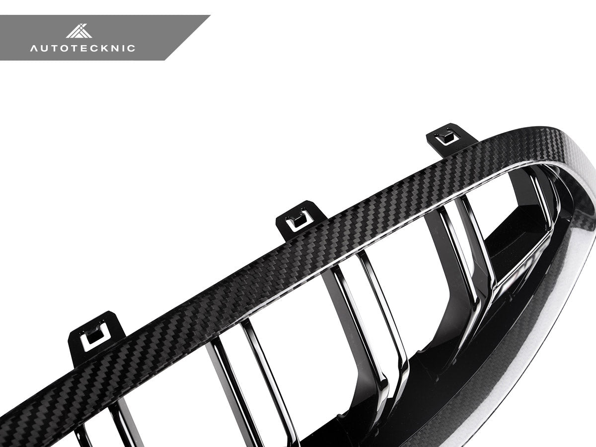 AutoTecknic Dry Carbon Dual-Slats Front Grille - BMW F91/ F92/ F93 M8