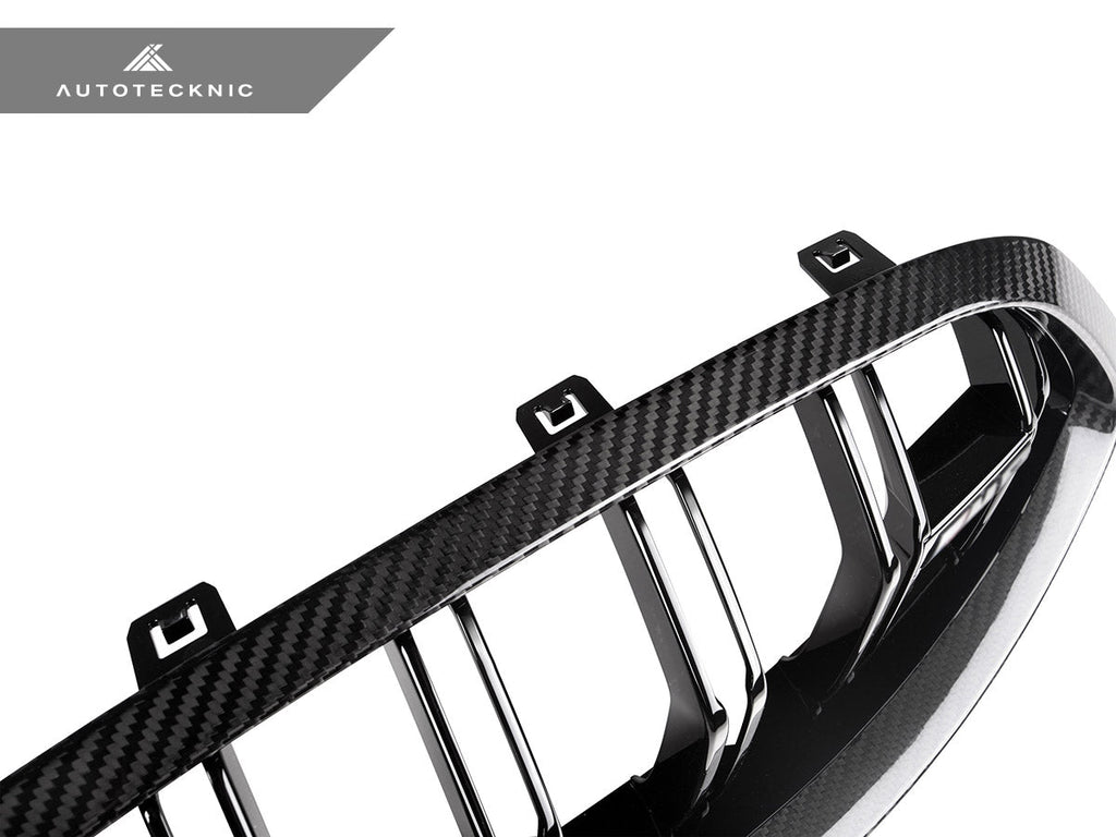 AutoTecknic Dry Carbon Dual-Slats Front Grille - BMW F91/ F92/ F93 M8