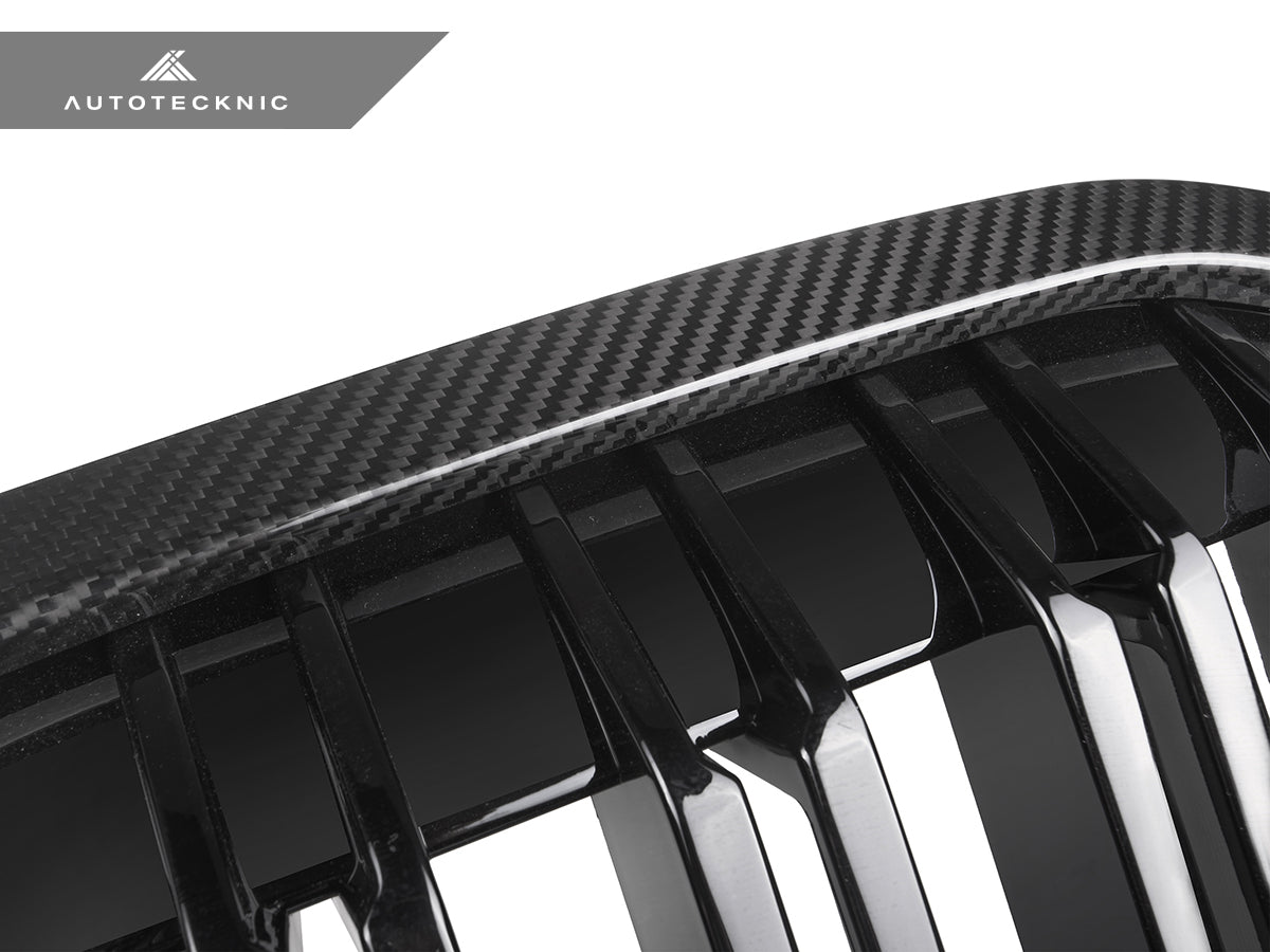 AutoTecknic Dual-Slats Dry Carbon Front Grille - BMW G07 X7 Pre-LCI