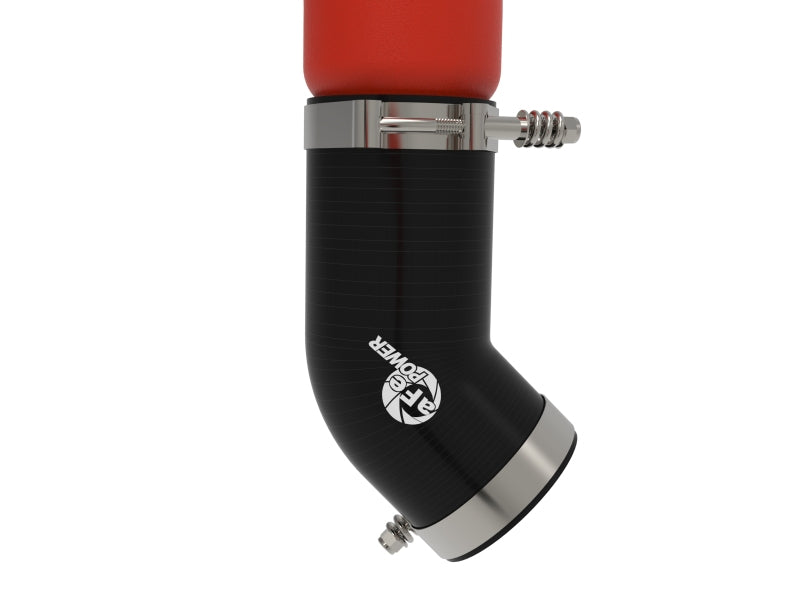 aFe BladeRunner 3in & 3-1/2in AL Hot and Cold Charge Pipe Kit Red RAM Diesel Trucks 25-26 L6-6.7L - 46-20814-R