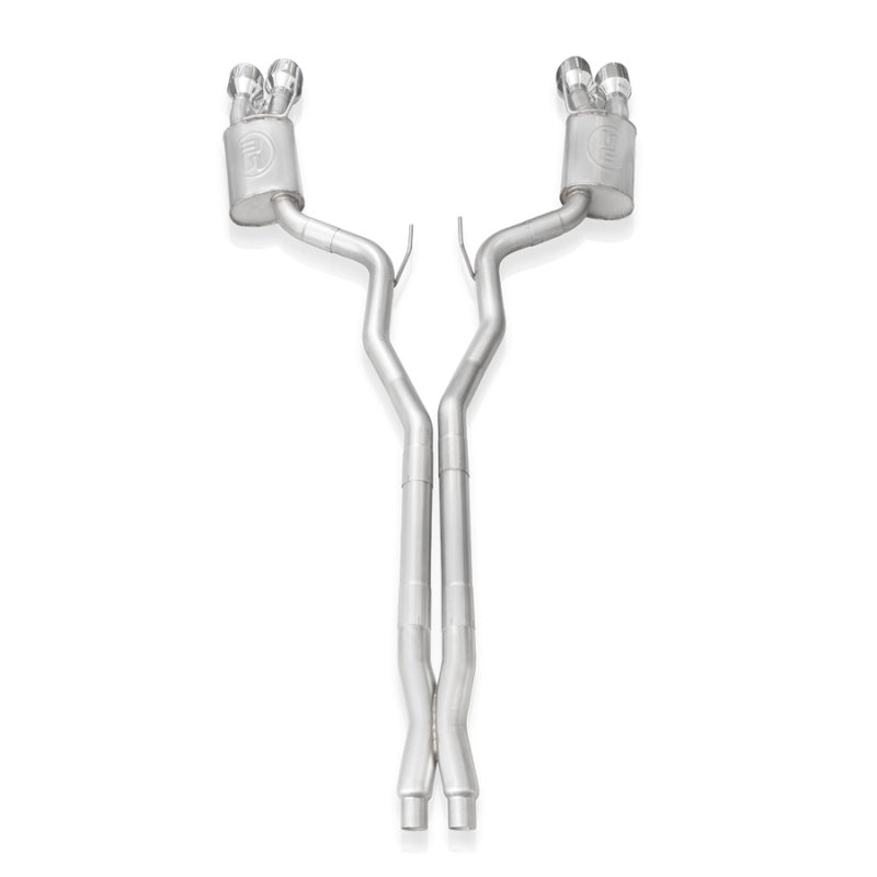 Stainless Works 2020 Ford GT500 Legend Catback X-Pipe Exhaust Factory Connect - Polished Tips - GT500CBXFCL