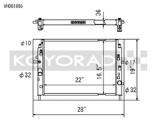 Load image into Gallery viewer, Koyo 06-13 Mazda MX-5 Miata (MT) Radiator - VH061885