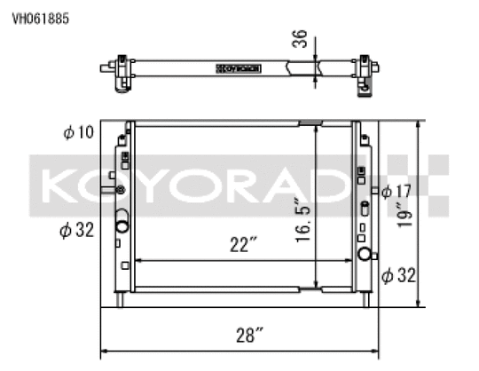 Koyo 06-13 Mazda MX-5 Miata (MT) Radiator - VH061885