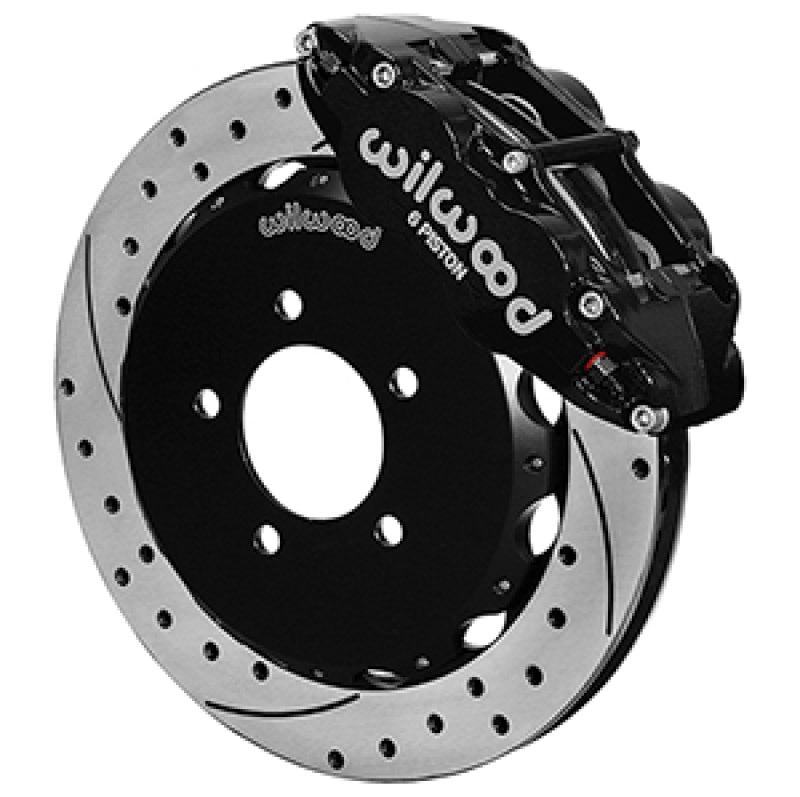 Wilwood 13-24 Honda Civic57mm Forged Narrow Superlite 6R Big Brake Front Brake Kit - Drilled Rotors - 140-16847-D