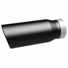 Load image into Gallery viewer, MagnaFlow Tip Stainless Black Coated Single Wall Round Single Outlet 5in Dia 4in Inlet 13in L - 35238