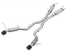 Load image into Gallery viewer, MBRP 2012+ Jeep Grand Cherokee SRT 6.4L 3in Dual Rear Exit T304SS Catback Exhaust - CF Tips - S55253CF