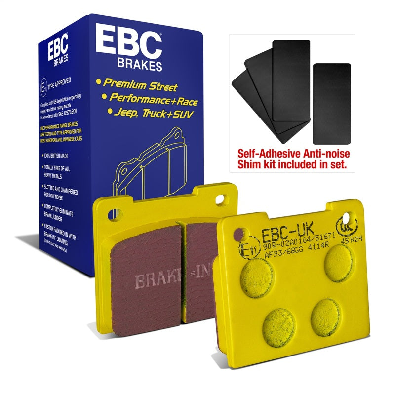 EBC 66-74 Lotus Elan 1.6 Yellowstuff Front Brake Pads - DP4114R
