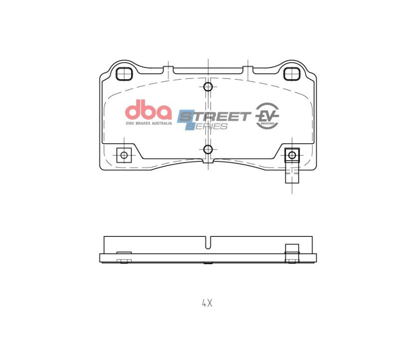 DBA 17-23 Tesla 3 (w/320mm Front Rotor) Front SSEV Street Series Brake Pads - DB15158SSEV