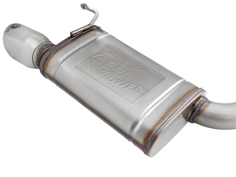 aFe MACHForce XP Exhausts Cat-Back SS-304 EXH w/ Polished Tips 15-16 Ford Mustang EcoBoost 2.3L (t) - 49-33084-P