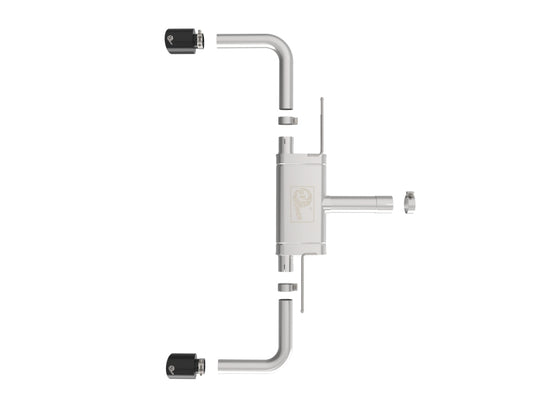 aFe MACHForce XP Exhausts Axle-Back 21-24 BMW 228i 2.0T (SS w/ Black Tips) - 49-36355-B