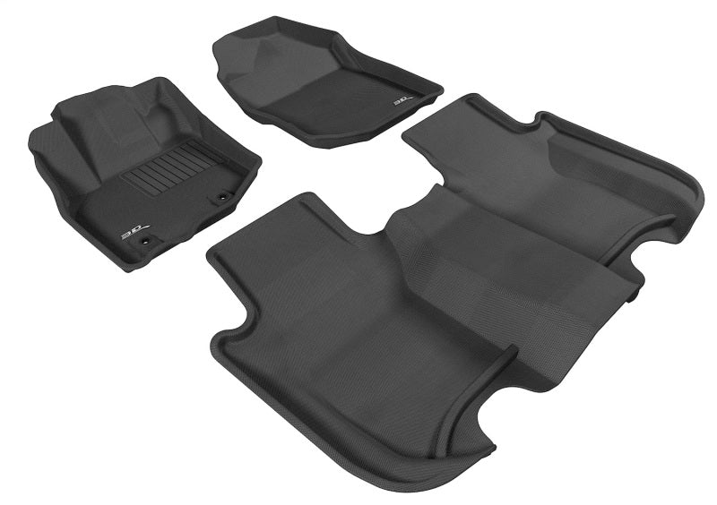 3D MAXpider 09-13 Honda Fit Kagu Black Full Set - L1HD04201509