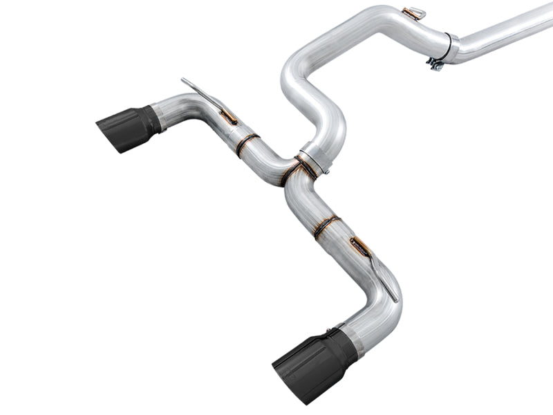 AWE Tuning Ford Focus RS Track Edition Cat-Back Exhaust - Diamond Black Tips - 3020-33032
