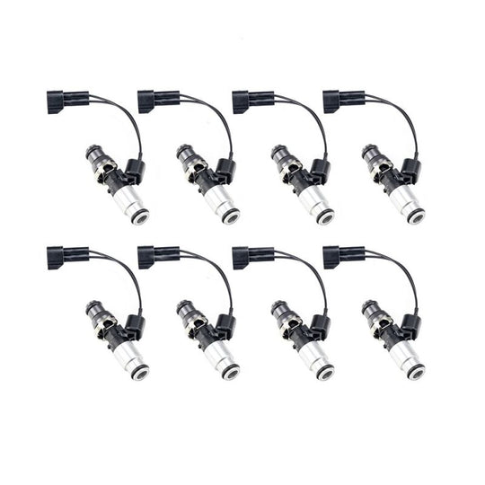 Injector Dynamics ID1050X Injectors 14mm (Grey) Adaptor Top Bottom (Silver) Adaptor (Set of 8) - 1050.60.14.14B.8-PU
