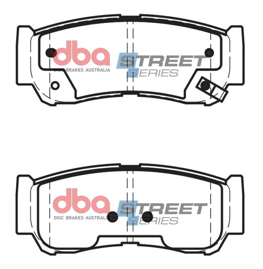 DBA 07-09 Hyundai Santa Fe Rear Street Series Brake Pads - DB2035SS