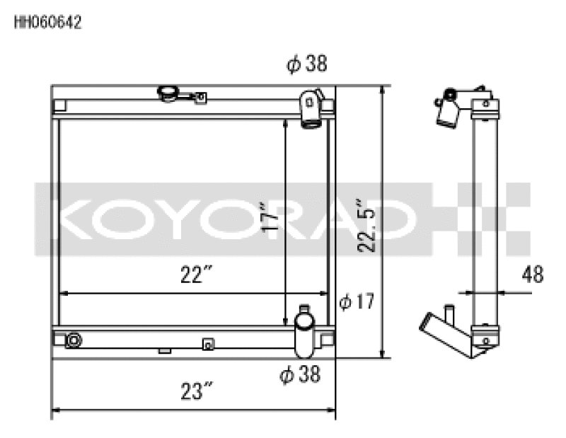 Koyo 86-88 Mazda RX-7 FC NA/Turbo (MT) Radiator - HH060642