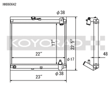 Load image into Gallery viewer, Koyo 86-88 Mazda RX-7 FC NA/Turbo (MT) Radiator - HH060642