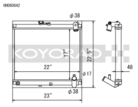 Koyo 86-88 Mazda RX-7 FC NA/Turbo (MT) Radiator - HH060642