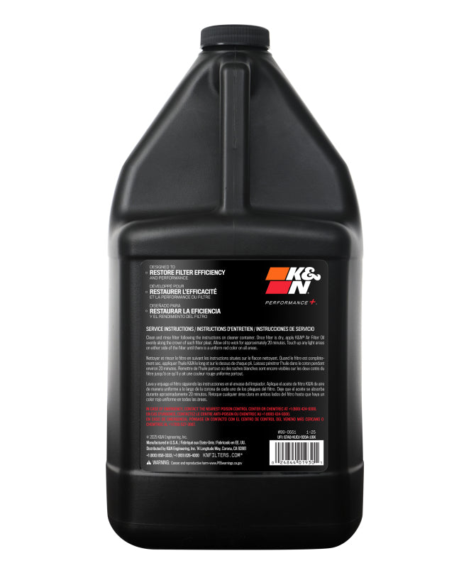 K&N 1 Gallon Air Filter Oil - 99-0551