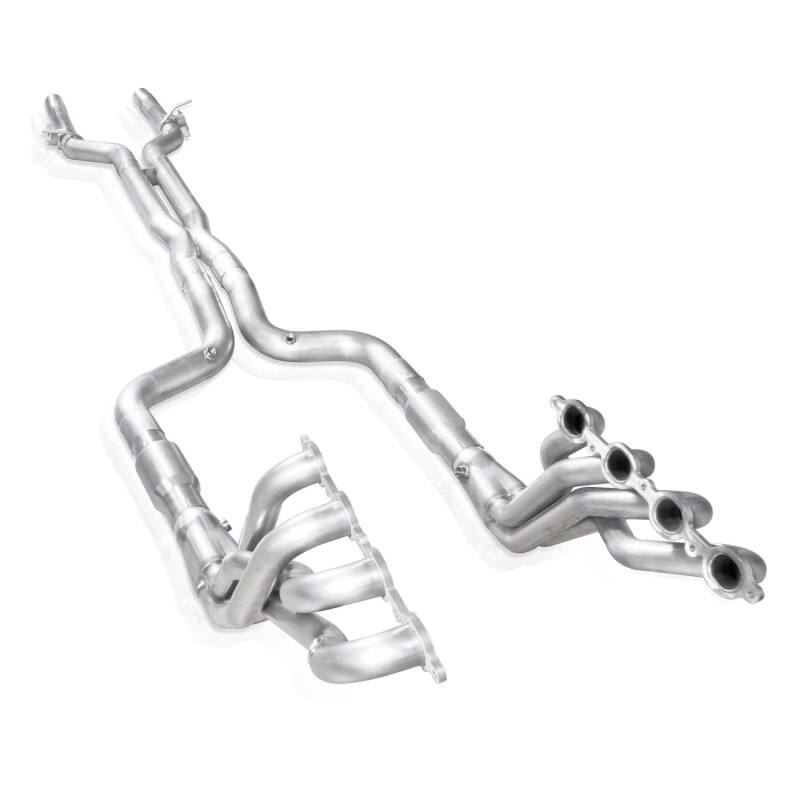 Stainless Works 16-21 Camaro 6.2L Headers 2in Primaries X-Pipe with Converters - CA16HCATCV