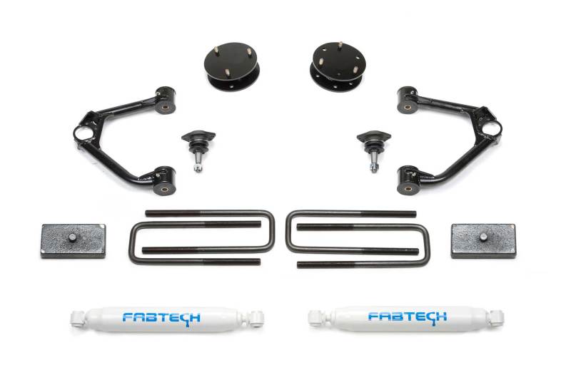 Fabtech 19-21 GM C/K1500 P/U 3in Budget Sys w/Perf Shks - K1126