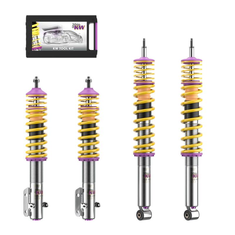 KW Coilover Kit V3 VW Golf III / Jetta III (1HXO); all incl. Cabrio (-02); 2WD; all engines - 35280004