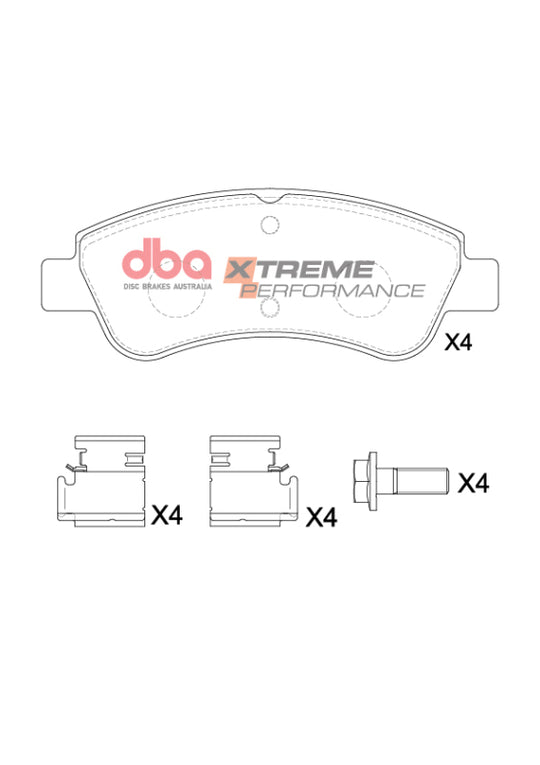 DBA 07-16 Mini Cooper (R56/R58) XP Performance Rear Brake Pads - DB1923XP