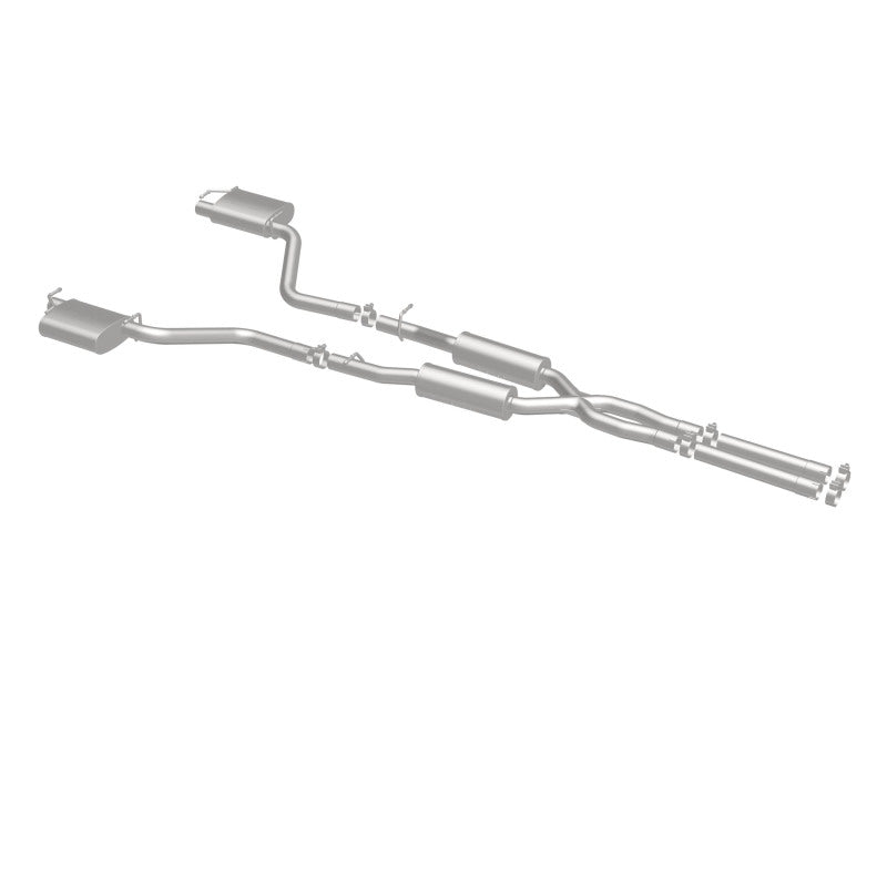 MagnaFlow Cat-Back SS 2.5in Dual Split Rear Exit (OEM Tips) 15-16 Dodge/Chrysler Charger/300 5.7L V8 - 19226