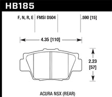 Load image into Gallery viewer, Hawk HPS Street Brake Pads - HB185F.590