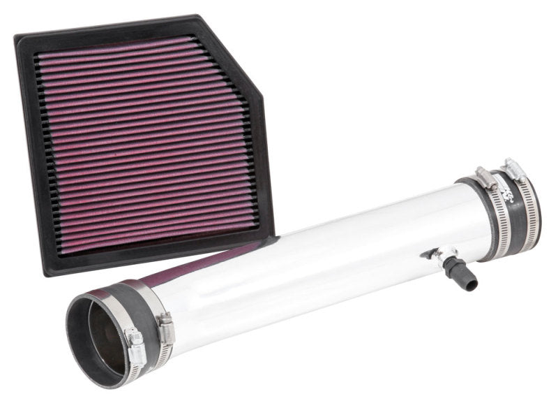 K&N 69 Series Performance Typhoon Intake Kit - Polished for 13-14 Lexus GS350 3.5L V6 - 69-8704TP