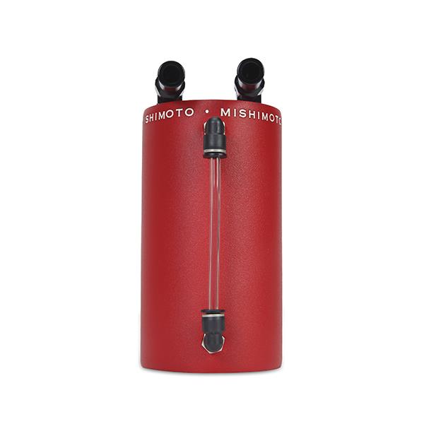 Mishimoto Large Aluminum Oil Catch Can - Wrinkle Red - MMOCC-LAWRD