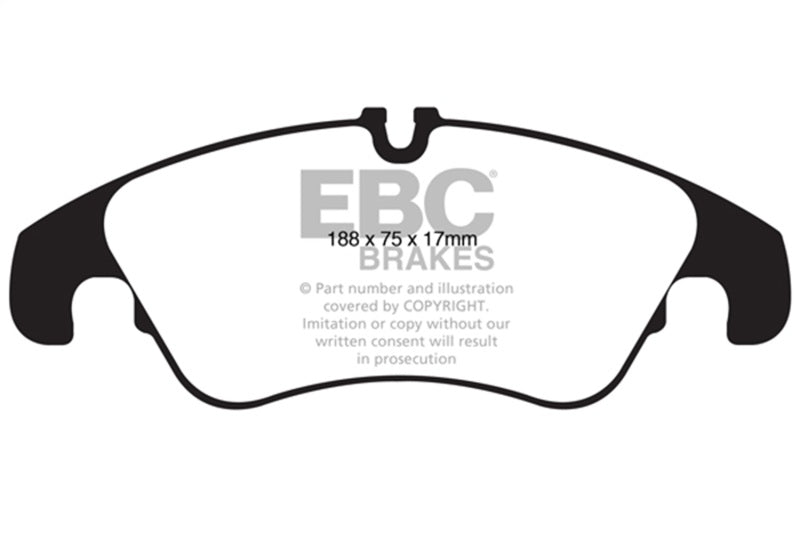 EBC 2011 Audi Q5 BR 2.0T Extra Duty Front Brake Pads - ED92022
