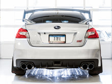 Load image into Gallery viewer, AWE Tuning Subaru STI VA / WRX GV / STI GV Sedan Touring Edition Exhaust - Chrome Silver Tip (102mm) - 3015-42104