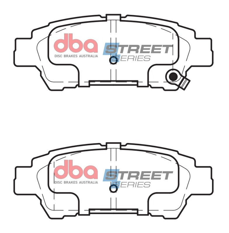 DBA 04-10 Toyota Sienna (Rear Rotor) Street Series Rear Brake Pads - DB1660SS